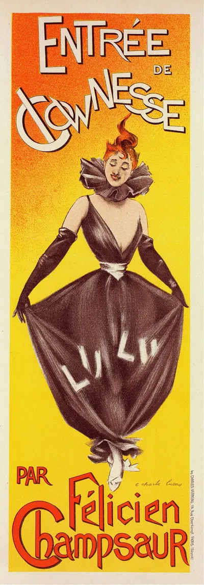 Entrée De Clownesse by Charles Lucas, 1900 — digital art print download