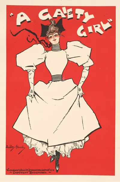 A Gaiety Girl by Дадли Харди, 1896 — digital art print download