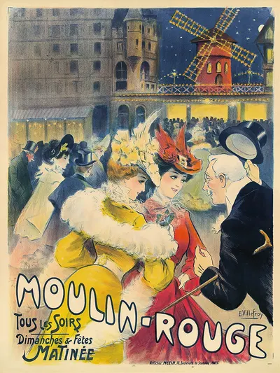 Moulin Rouge by E. Villefroy — digital art print download