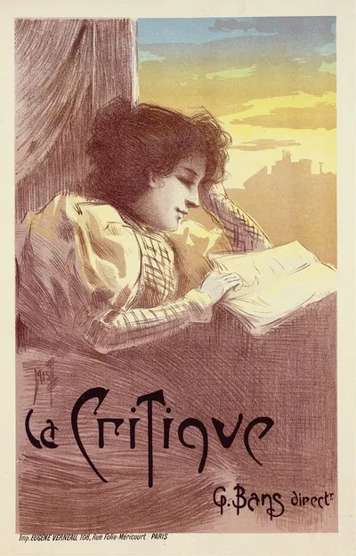La Critique by Ferdinand Misti-Mifliez, 1900 — digital art print download
