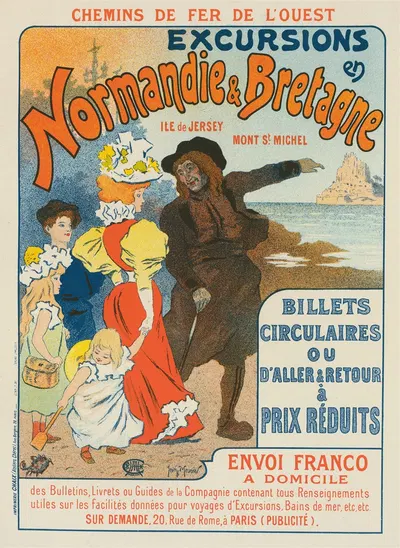 Excursions En Normandie Et Bretagne by Жорж Мёнье, 1896 — digital art print download