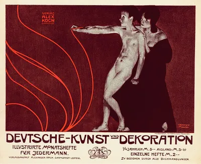 Deutsche-Kunst Und Dekoration by Joseph Rudolf Witzel, 1899 — digital art print download
