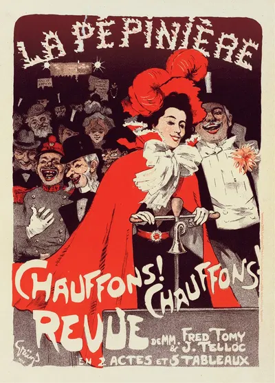 Affiche Pour Le Concert De La Pépinière 'chauffons! Chauffons!' by Jules-Alexandre Grün, 1899 — digital art print download