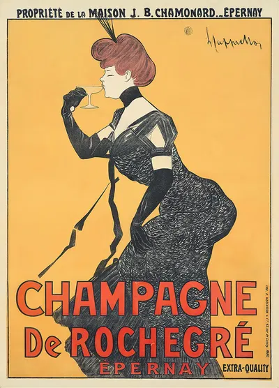 Champagne De Rochegré by Леонетто Каппьелло, 1902 — digital art print download