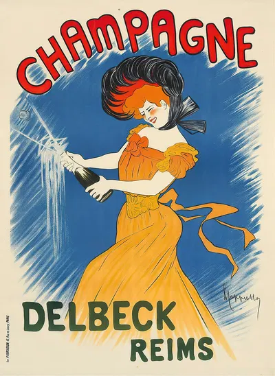 Champagne Delbeck by Леонетто Каппьелло, 1902 — digital art print download