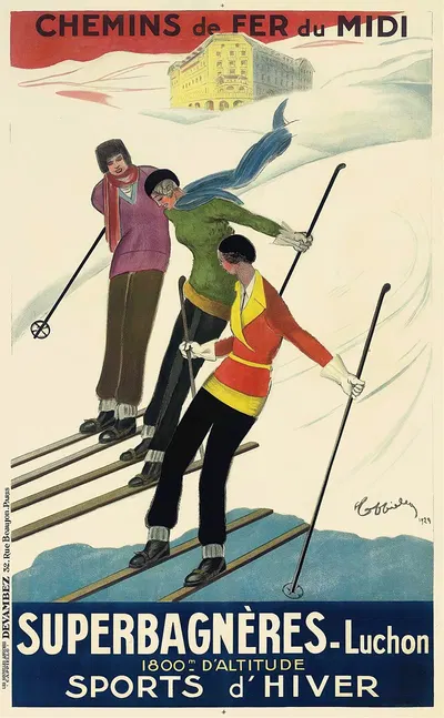 Superbagnères-Luchon by Леонетто Каппьелло, 1929 — digital art print download