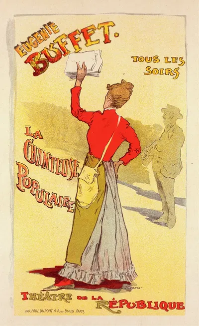 Eugénie Buffet, La Chanteuse Populaire by Леопольд Стивенс, 1899 — digital art print download