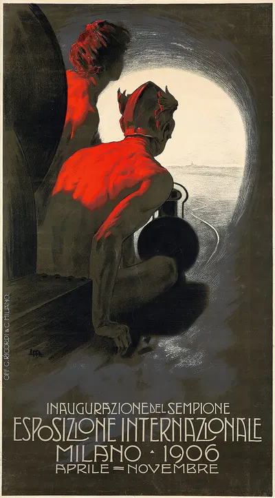 Esposizione Internazionale Milano by Leopoldo Metlicovitz, 1906 — digital art print download