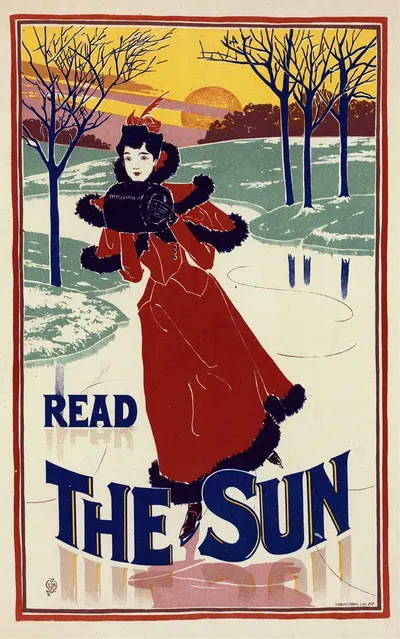 The Sun by Louis Rhead, 1900 — digital art print download