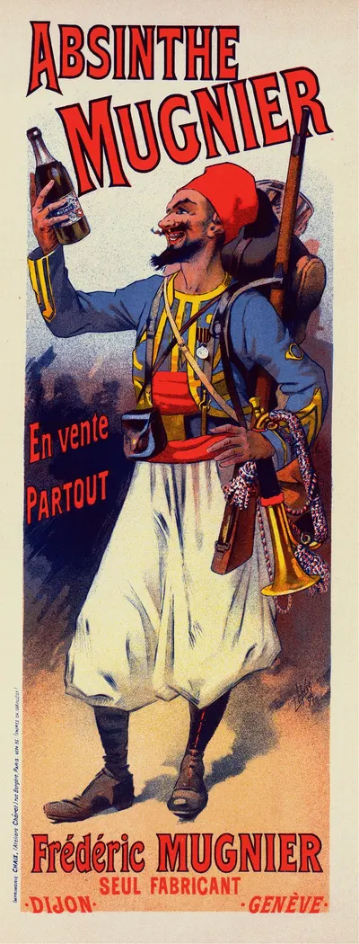 Absinthe Mugnier by Lucien Lefèvre, 1898 — digital art print download