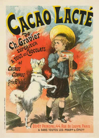 Cacao Lacté, De Ch. Gravier by Lucien Lefèvre, 1896 — digital art print download