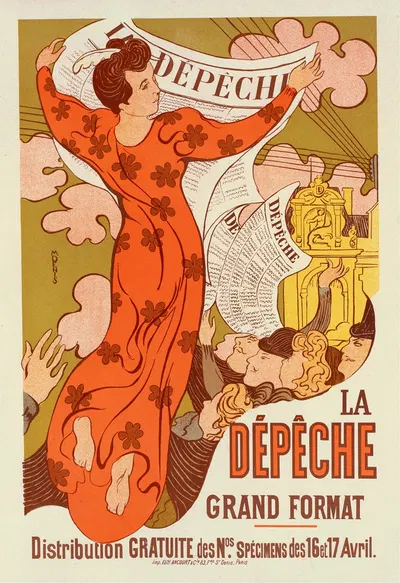La Dépêche De Toulouse by Maurice Denis, 1898 — digital art print download