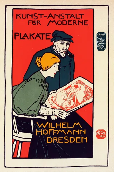 Établissement Artistique D'affiches Modernes by Otto Fischer, 1898 — digital art print download