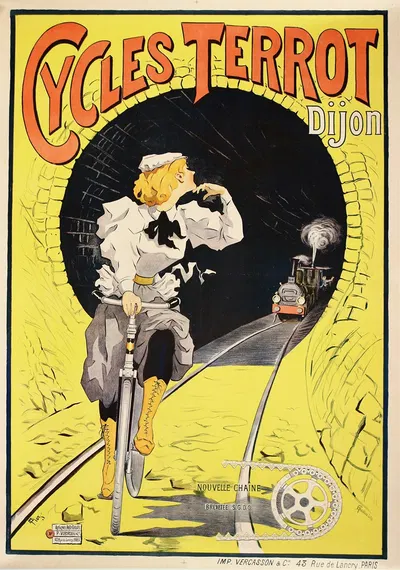 Cycles Terrot Dijon by Imp. P. Vercasson & Cie, c.1900 — digital art print download