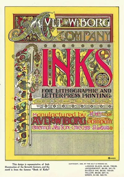 Ault and Wiborg, Ad. 100 by Frank Swick, 1890-1913 — digital art print download