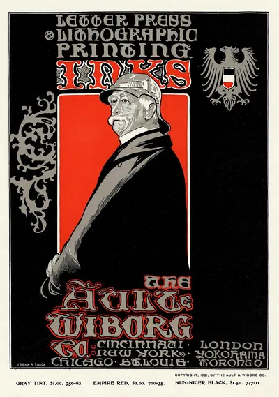Ault and Wiborg, Ad. 103 by Frank Swick, 1890-1913 — digital art print download