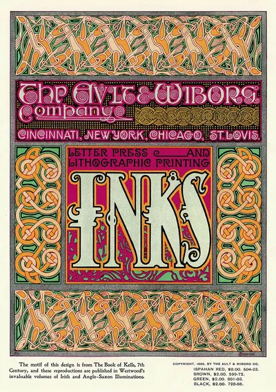 Ault and Wiborg, Ad. 101 by Frank Swick, 1890-1913 — digital art print download
