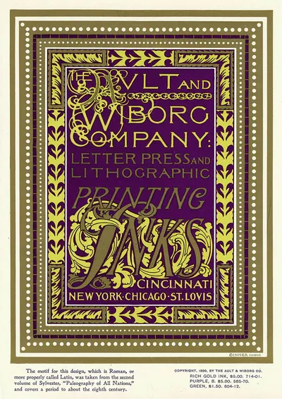 Ault and Wiborg, Ad. 102 by Frank Swick, 1890-1913 — digital art print download