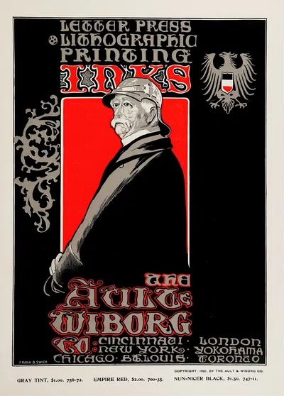 Ault and Wiborg, Ad. 120 by Frank Swick, 1890-1913 — digital art print download