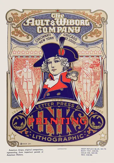 Ault and Wiborg, Ad. 124 by Frank Swick, 1890-1913 — digital art print download