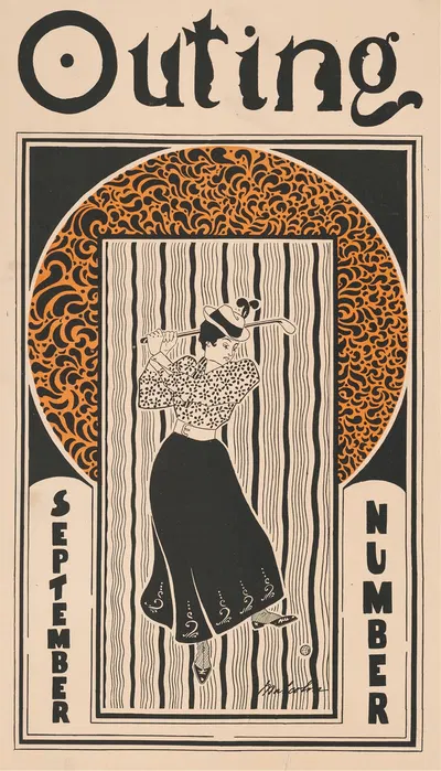 Outing, September number by О. С. Малколм, 1896 — digital art print download