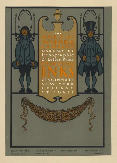 Ault and Wiborg, Ad. 137 by Уилл Брэдли, 1890-1913 — digital art print download