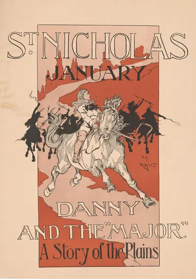 St. Nicholas January. Danny and the Major. A story of the plains by Генри Майер — digital art print download