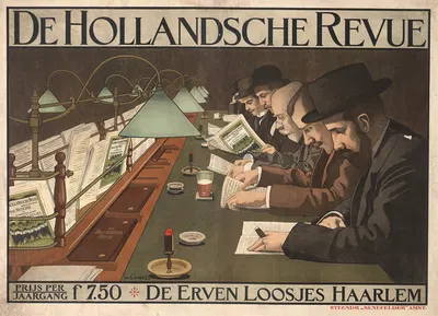 De Hollandsche Revue by Иоганн Георг ван Каспель, 1910 — digital art print download