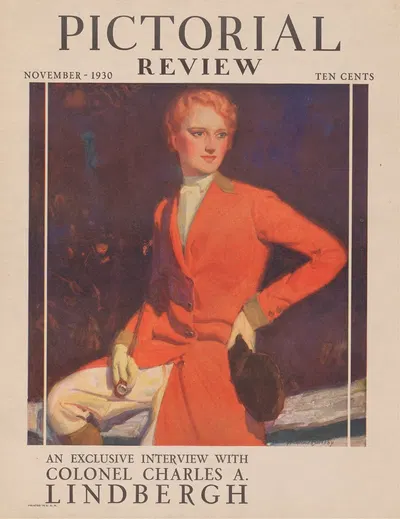 Pictorial review. An exclusive interview with Colonel Charles A. Lindbergh by МакКлелланд Баркли, 1930 — digital art print…