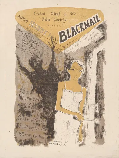 Alfred Hitchcock's Blackmail by Michael Biddle — digital art print download