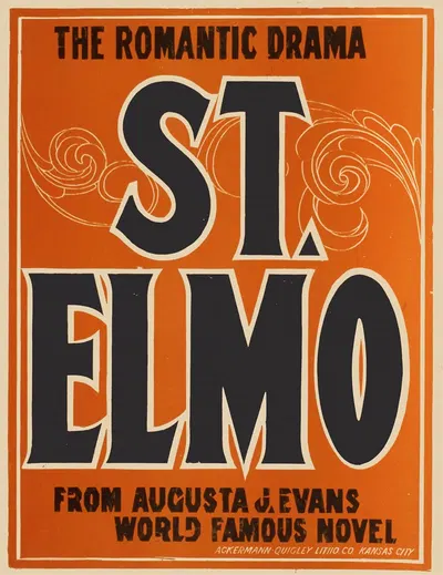 St. Elmo the romantic drama by Акерманн-Квигли Литографическая Компания — digital art print download