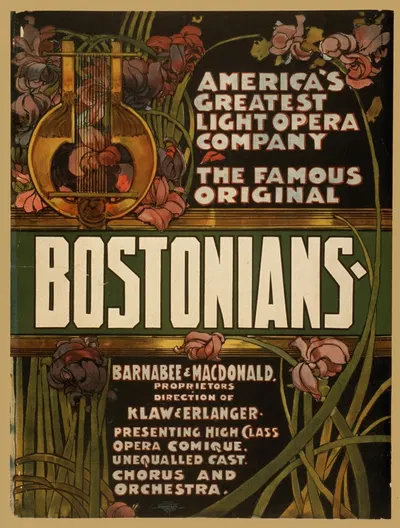 Bostonians by Курьер Лито. Ко., c1899 — digital art print download