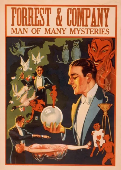 Forrest and Company man of many mysteries by Donaldson Lith. Co — digital art print download