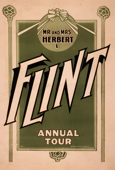 Flint by National Printing & Engraving Company, 1895 — digital art print download