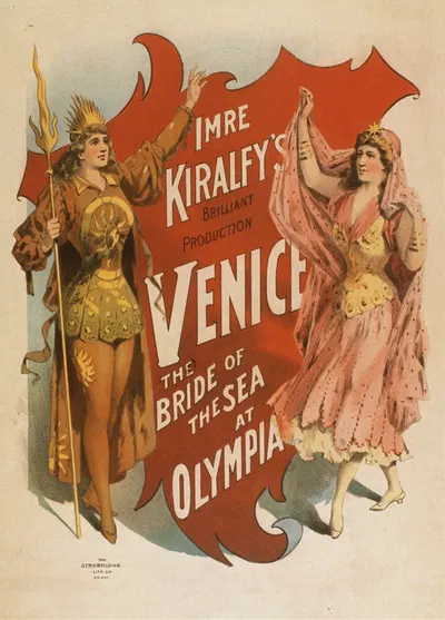 Imre Kiralfy's brilliant production, Venice, the bride of the sea at Olympia by Strobridge & Co. Lith., 1891 — digital art…