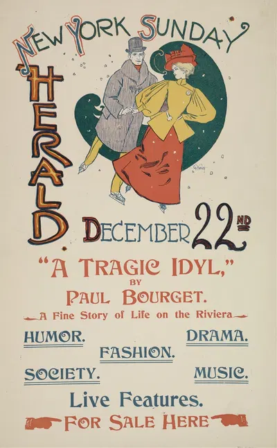New York Sunday herald. December 22nd by Charles Hubbard Woodbury, 1895-1896 — digital art print download
