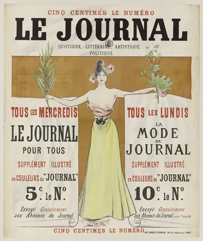 Le Journal by Charles Lucas, 1896 — digital art print download