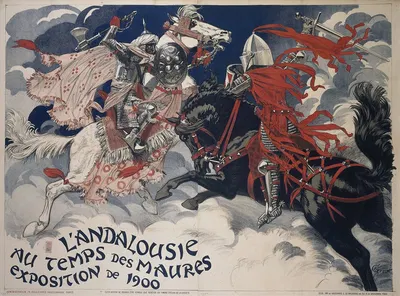 L'andalousie Au Temps Des Maures by Eugène Grasset, 1900 — digital art print download