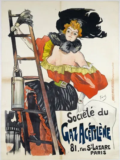 Société Du Gaz Acetylene by Ferdinand Lunel, 1880-1900 — digital art print download