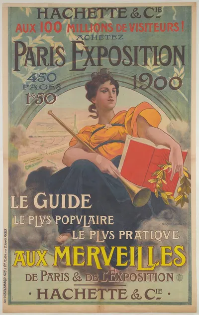 Hachette Amd Cie Aux 100 Millions De Visiteurs! by François Flameng, 1900 — digital art print download