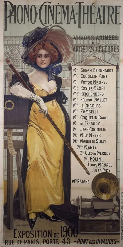 Phono-Cinema-Theatre Visions Animees Des Artistes Celebres by Франсуа Фламен, 1900 — digital art print download