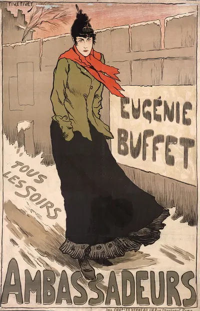 Eugénie Buffet – Ambassadeurs by Люсьен Мари Франсуа Мотиве, 1893 — digital art print download