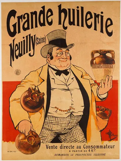 Grande Huilerie Neuilly (Seine) by Albert Guillaume, 1890-1900 — digital art print download
