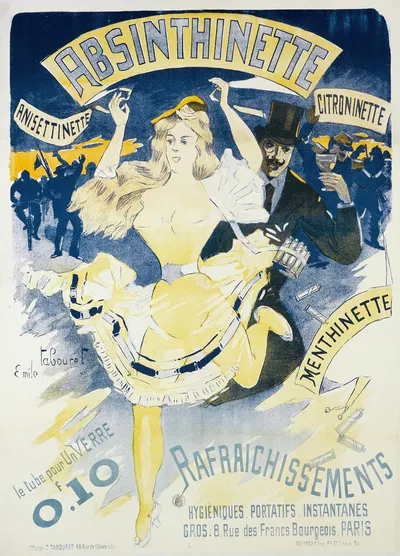 Absinthinette by Бенжамен Рабье, 1895 — digital art print download