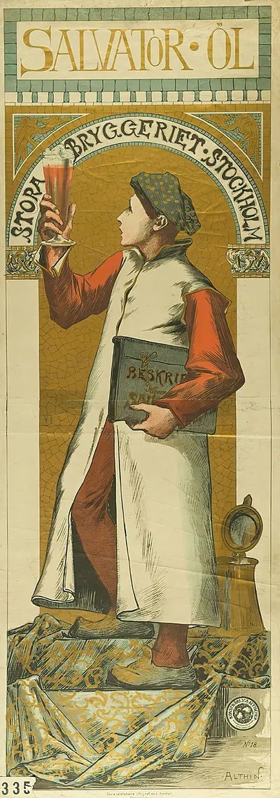 Salvator Öl (No18) by Caleb Althin, 1890 — digital art print download