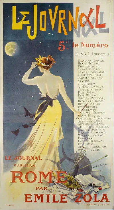 Le Journal 5c. Le Numéro by Charles Lucas, 1896 — digital art print download
