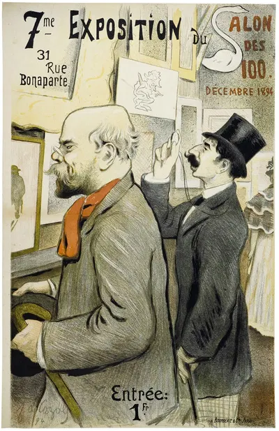7me Exposition Du Salon Des 100 by Фредерик Огюст Казаль, 1894 — digital art print download