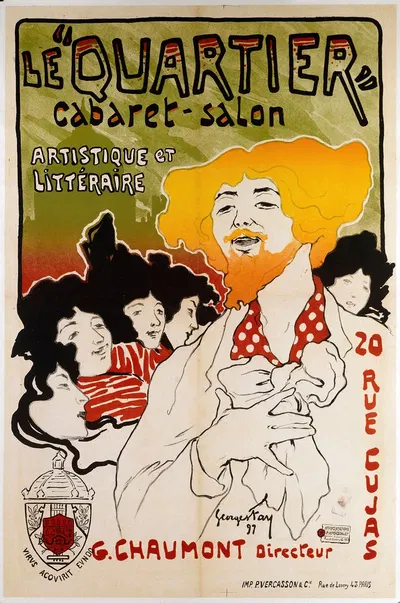 Le ' Quartier' Cabaret-Salon Artistique Et Litteraire by Georges Fay, 1897 — digital art print download