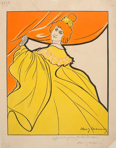 Affichette Pour Odette Dulac by Анри Менье, 1895-1902 — digital art print download