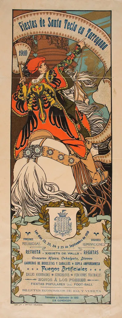 Fiestas De Santa Tecla En Tarragona 1910 by Хосе Монгрей, 1910 — digital art print download